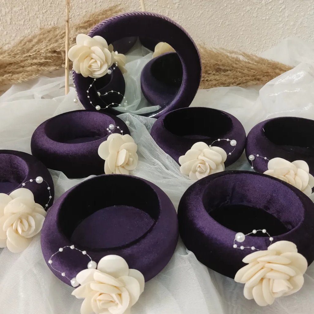 هفت سین مخملی گرد با قطر 10 سانت