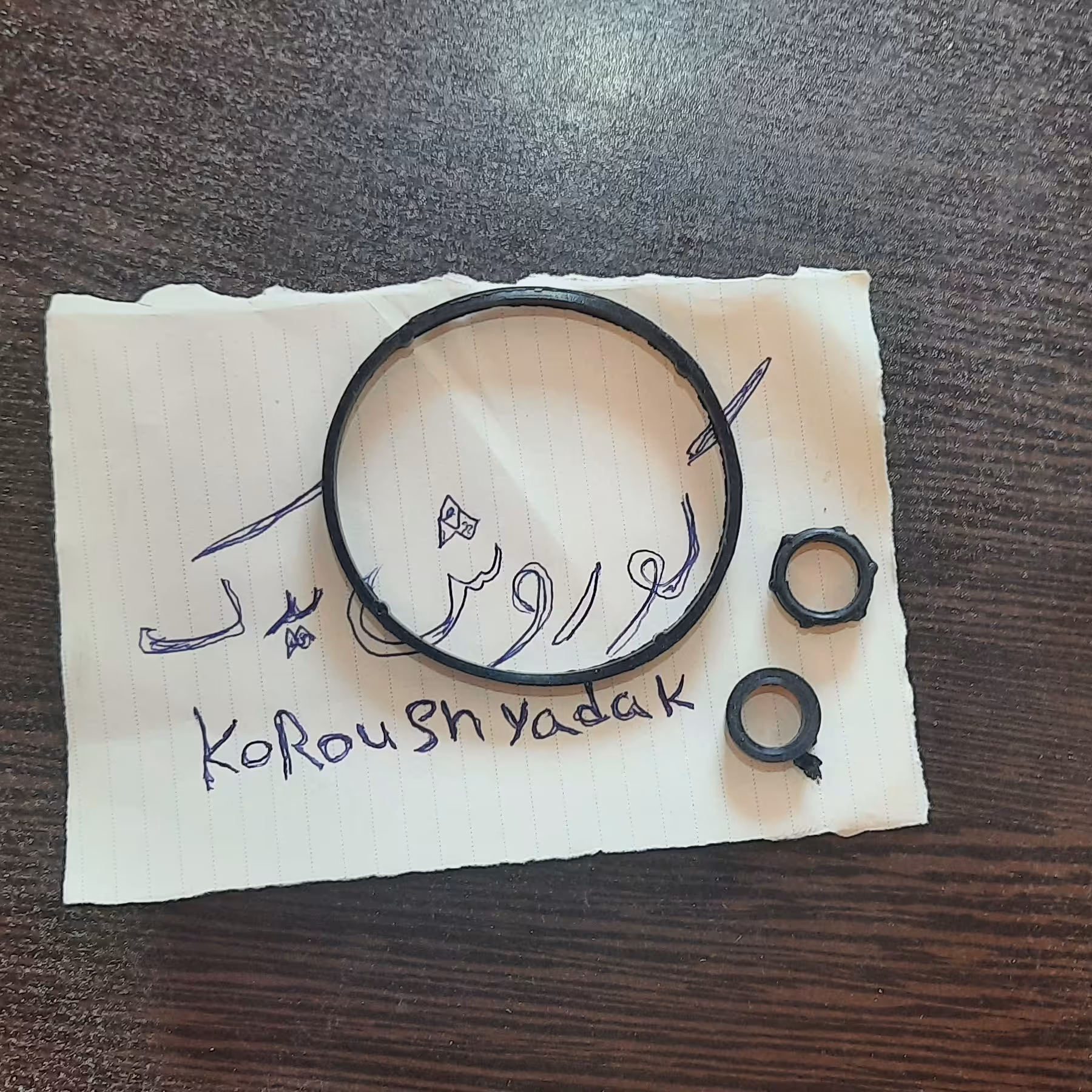 اورینگ های سه تیکه پایه فیلتر روغن پژو 206 207