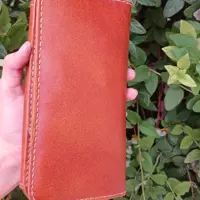  چرم طبیعی دست دوزدیبا  کیف پول  اسپرت(کد200)