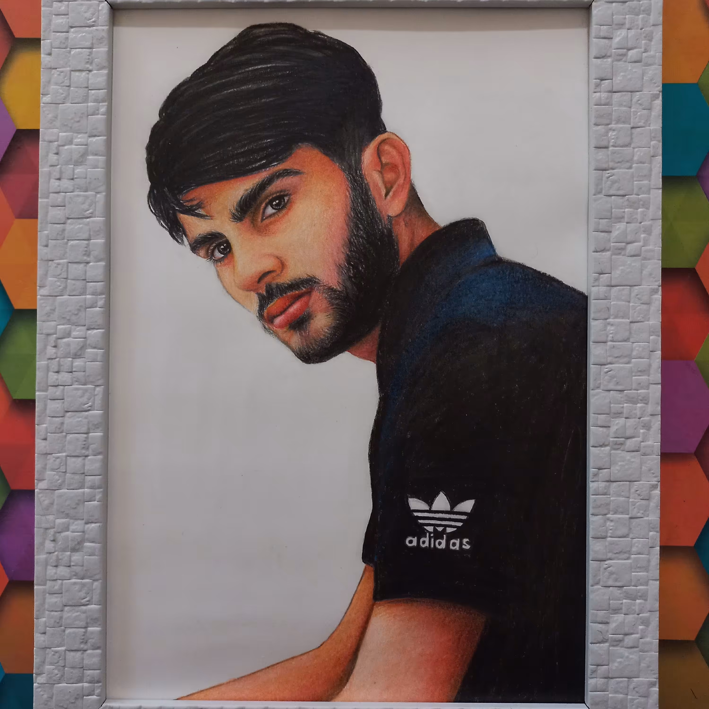 طراحی‌چهره‌رنگی سایزA4 روی مقوا بدون قاپ 