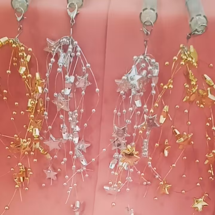 روان نویس فانتزی با آویز ستاره و مروارید