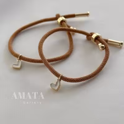 دستبند مارشالی با قلب گوگولی اویزی