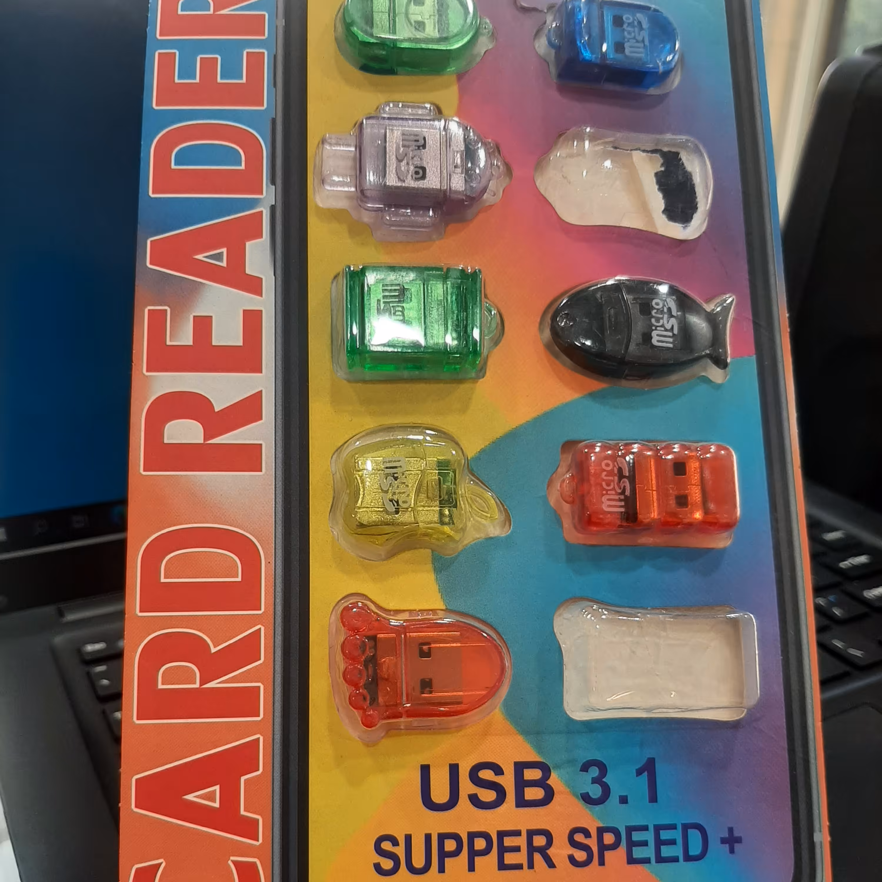 رم ریدر  تک کاره چراغ دار