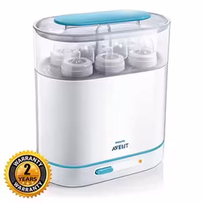 دستگاه اونت فیلیپس  استریل کننده بخار الکتریکی برقی جدید سه کاره  اونت1*3 AVENT STRILIZER/NEW
