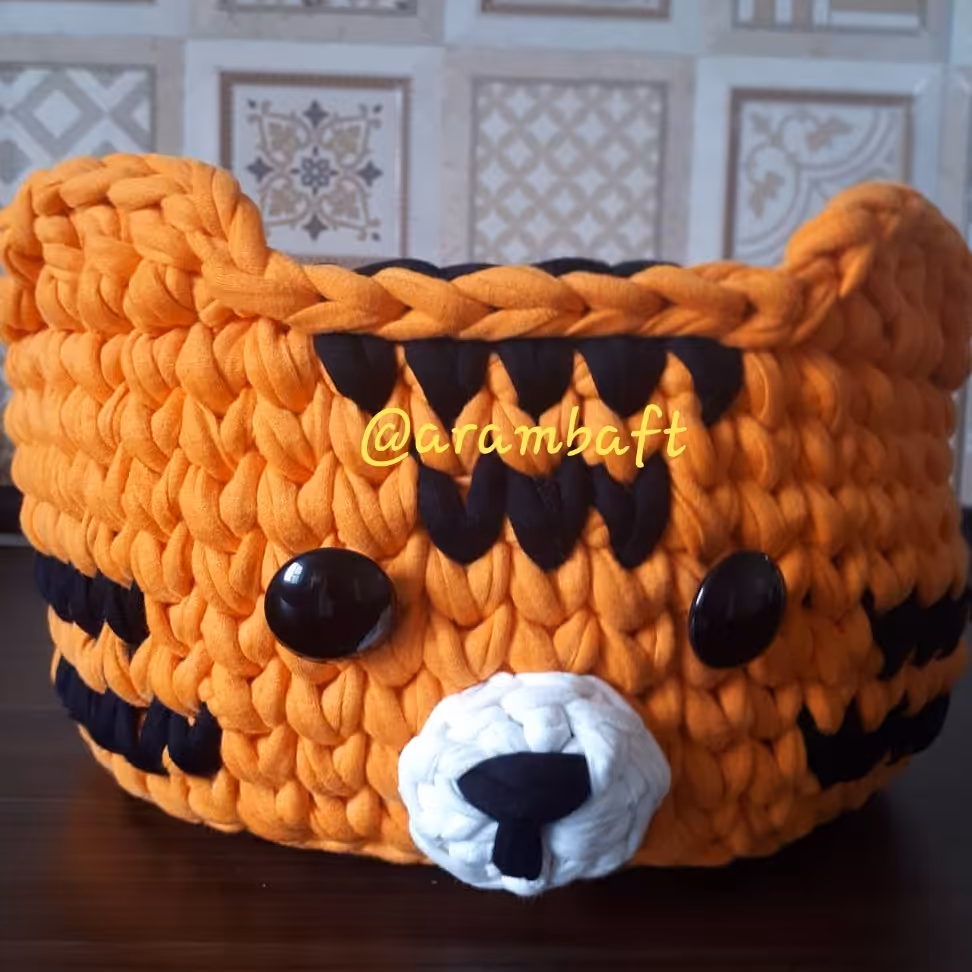 سبد کودک طرح پلنگی