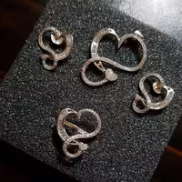 ست نقره خط قلبی