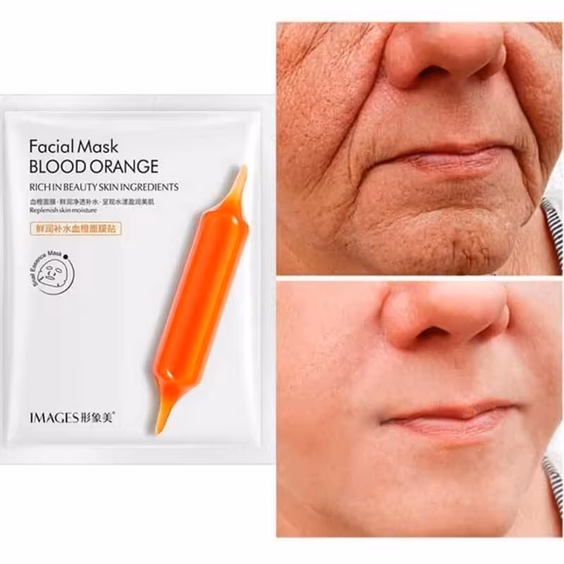 ماسک ورقه ای پرتقال خونی ایمیجز از بین برنده جوش ابرسان قوی از بین برنده لک صورت