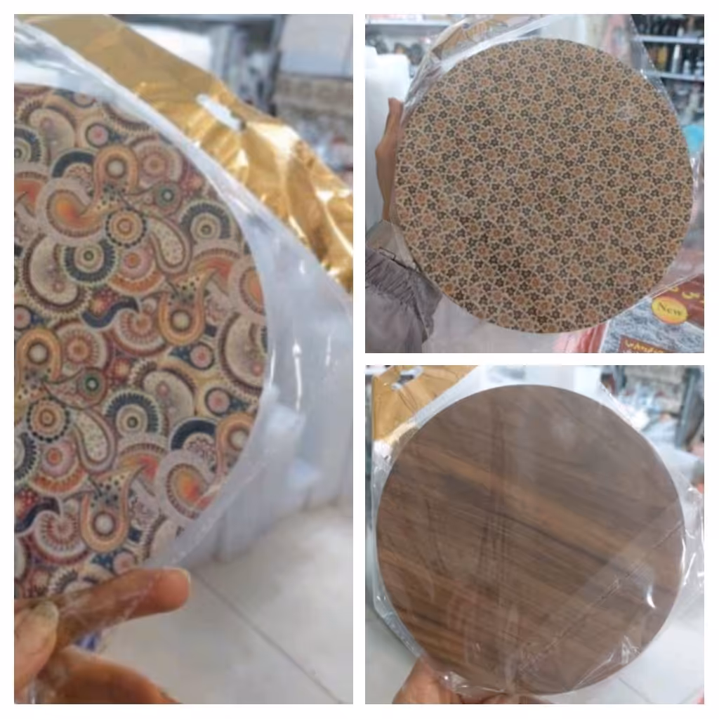 زیر قابلمه ای یا زیر دیگی طرح چوبی