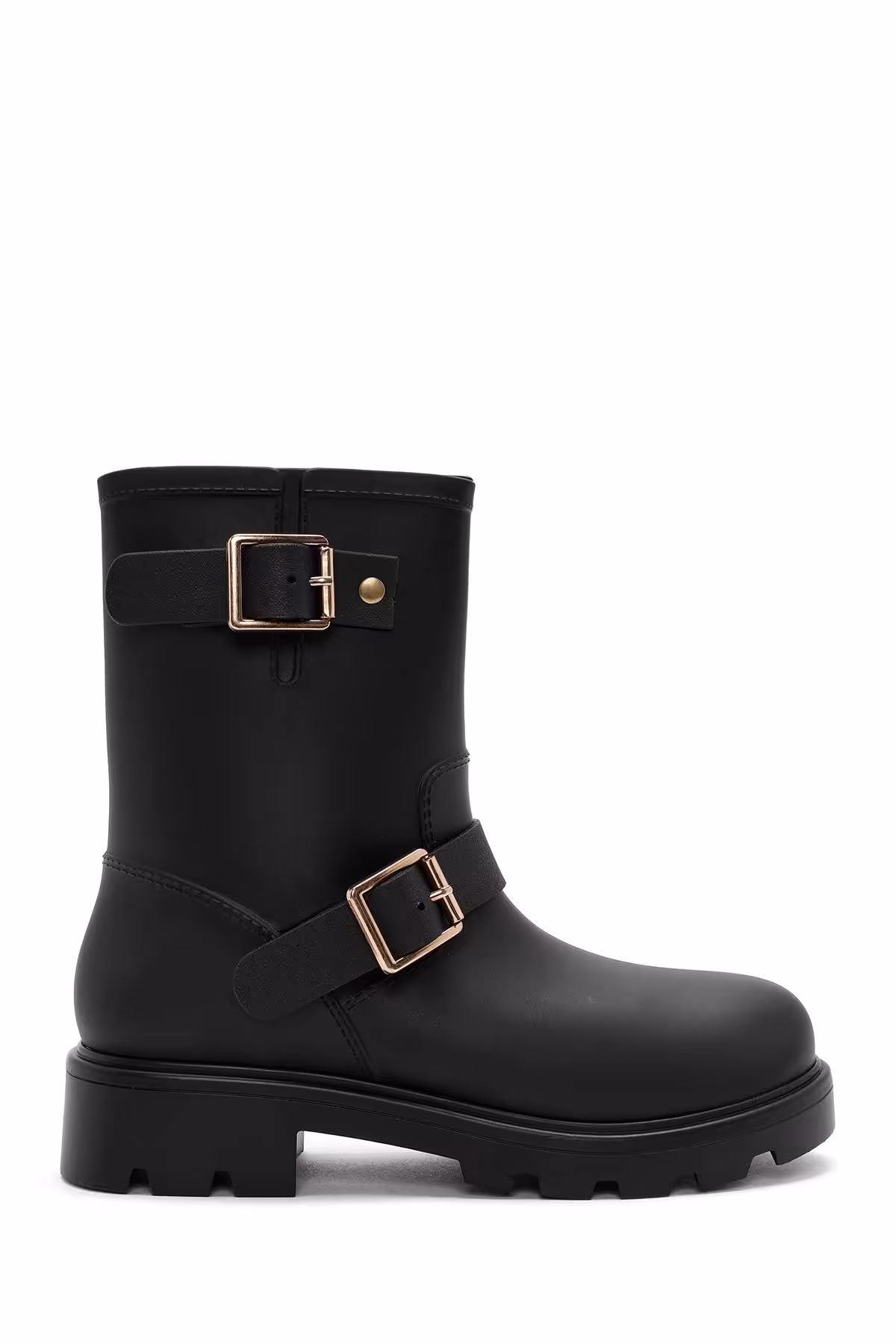 چکمه و بوت مشکی زنانه دست پنجه نرم باران دقیق Derimod