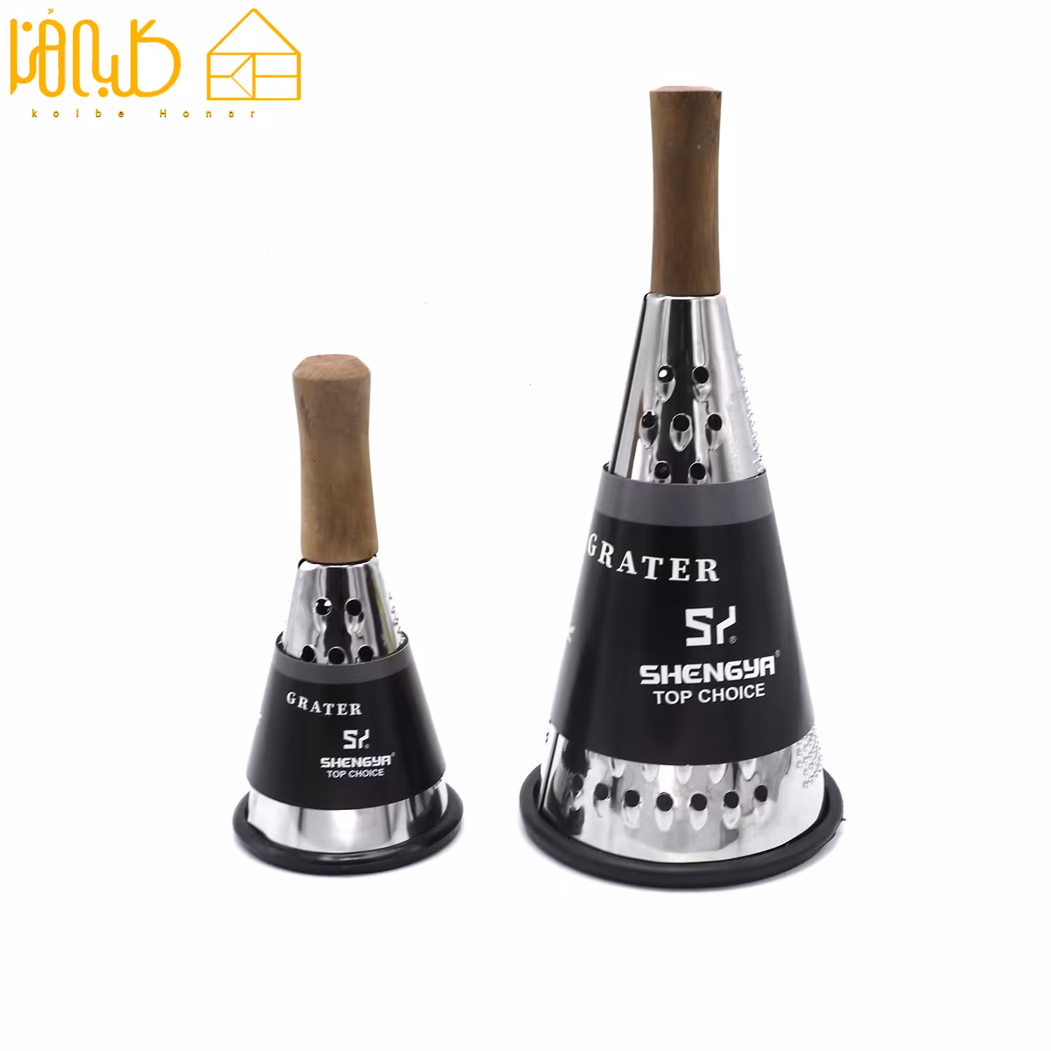 رنده مخروطی دسته چوبی