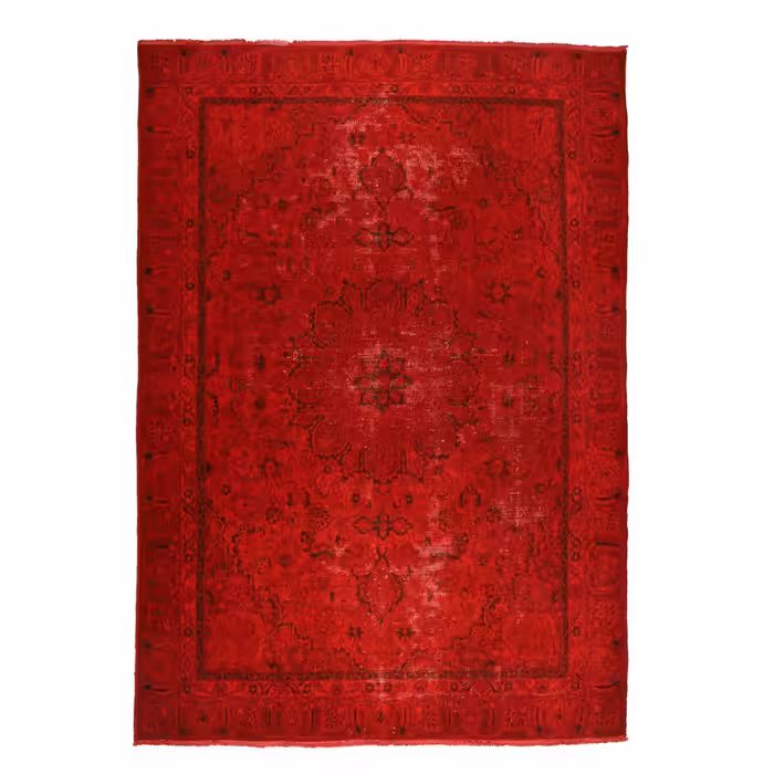  فرش دستبافت رنگ شده شش و نیم متری مدل وینتج کد 1405137