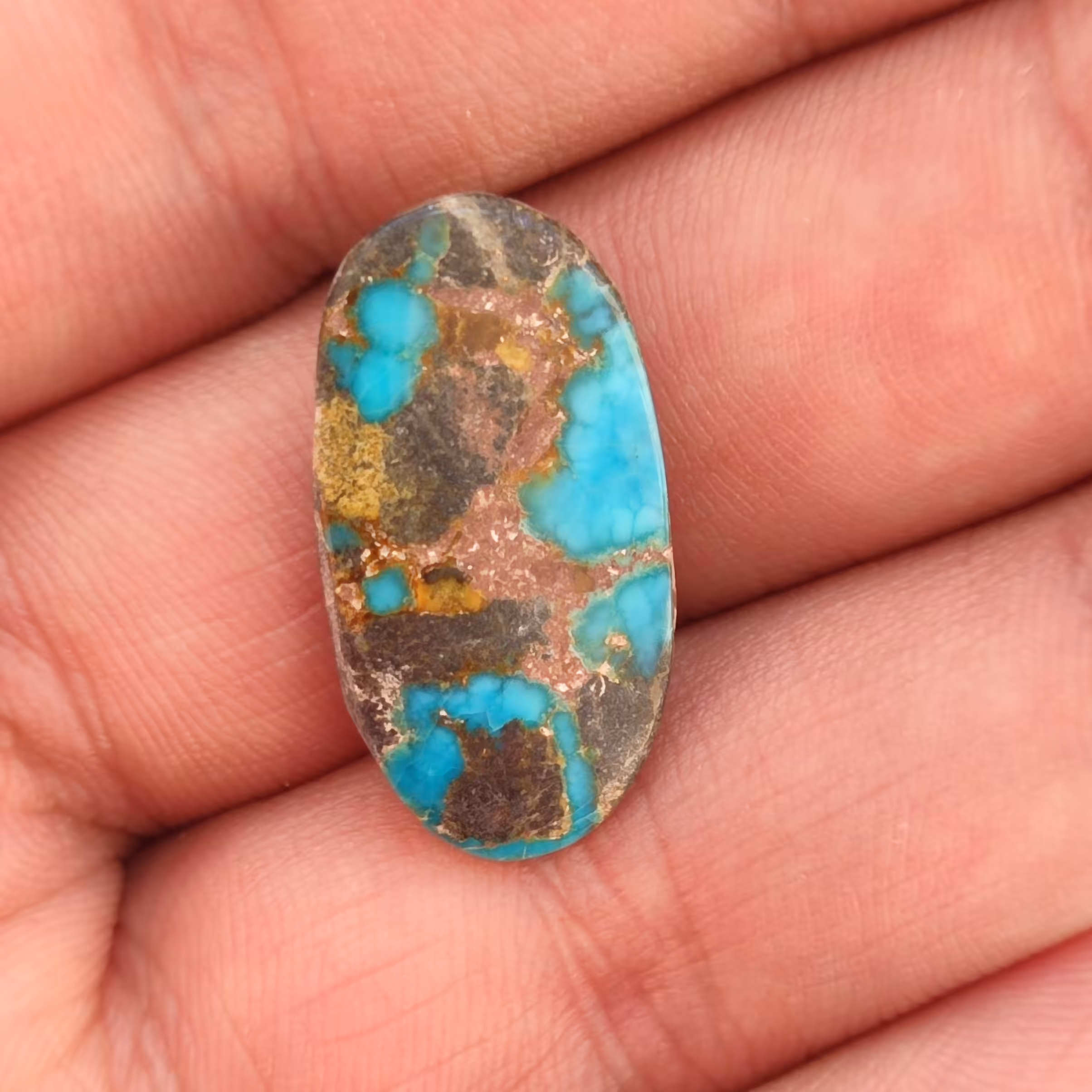 سنگ فیروزه نیشابور خوش رنگ کد 12