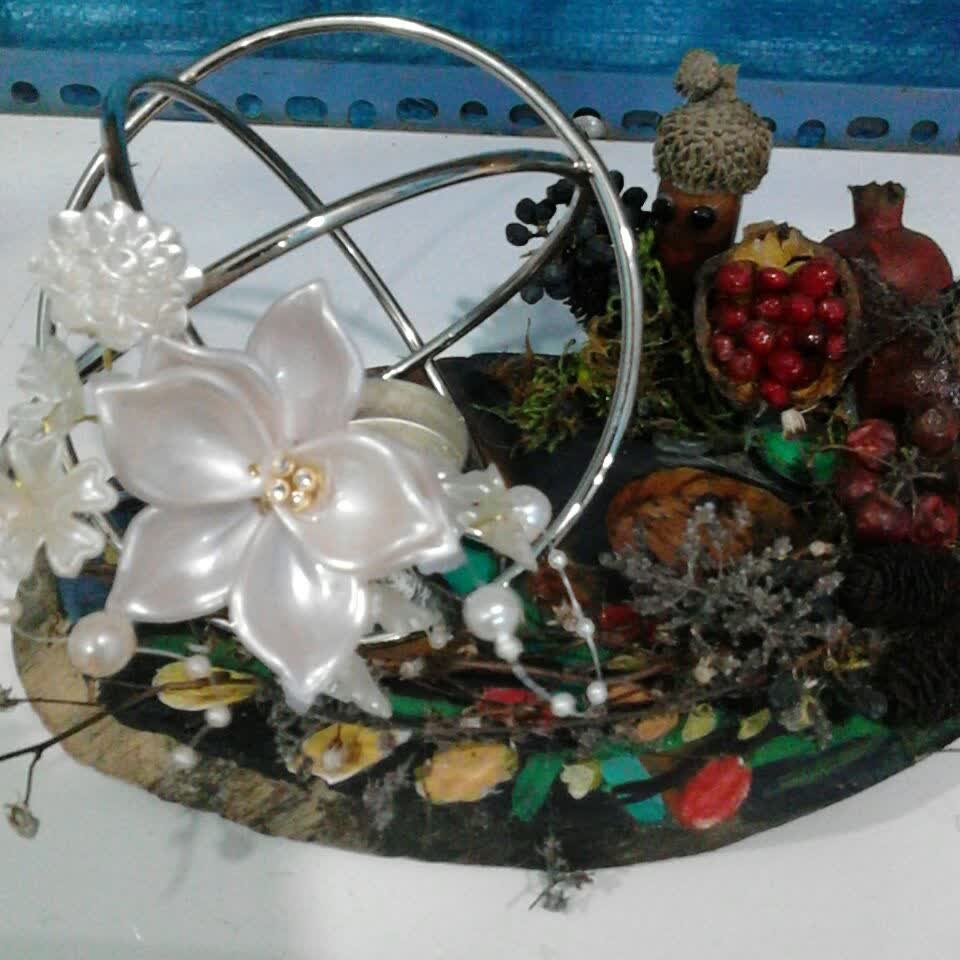 جا شمعی کار شده روی چوب