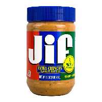 کره بادام زمینی jif   مدل crunchy