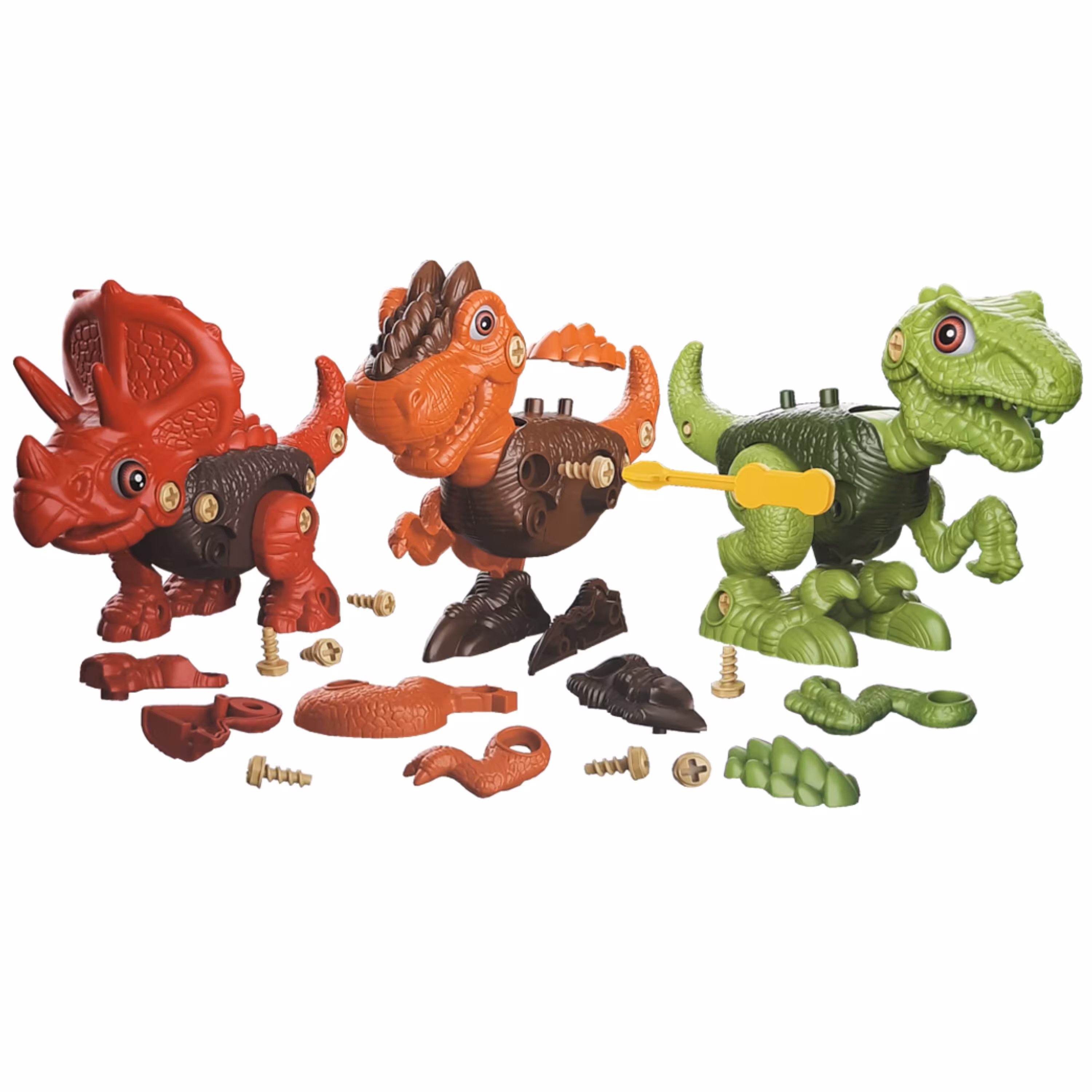 اسباب بازی ساختنی مدل سه دایناسور کد RS014