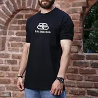 تیشرت مردانه رنگ مشکی برند Balenciaga آستین کش