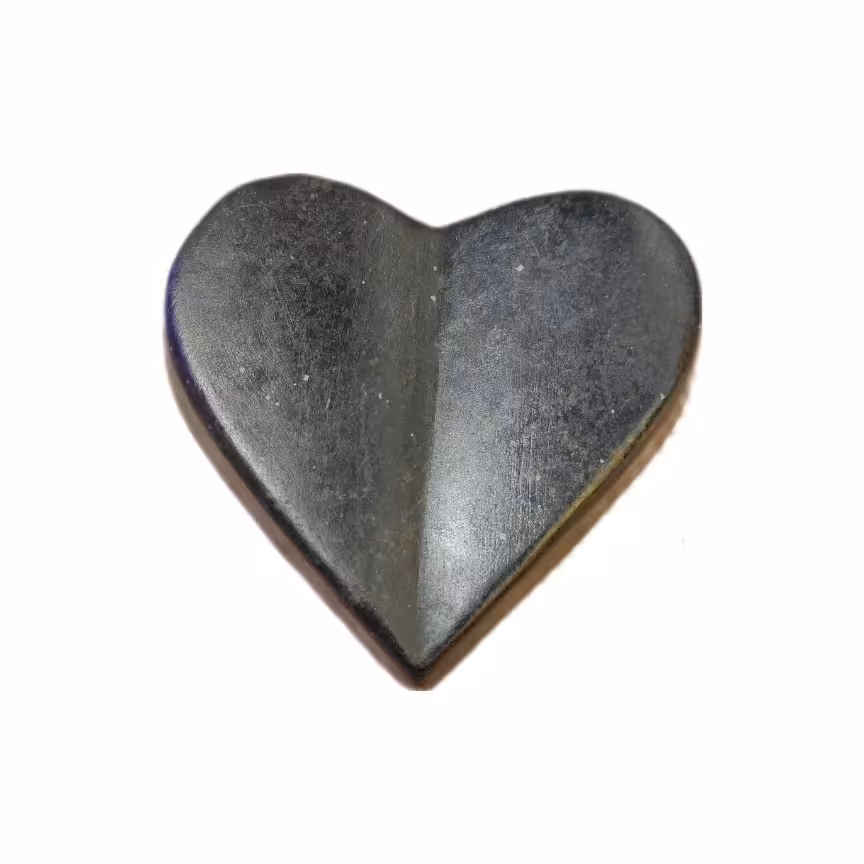 سنگ ماساژ  داغ،رنگ مشکی،مناسب برای ماساژ عضله،مدل قلب