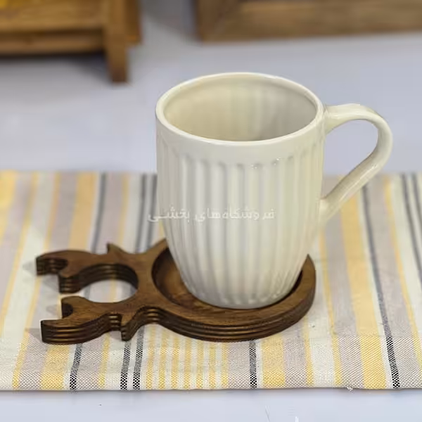 لیوان چینی مدل خط دار