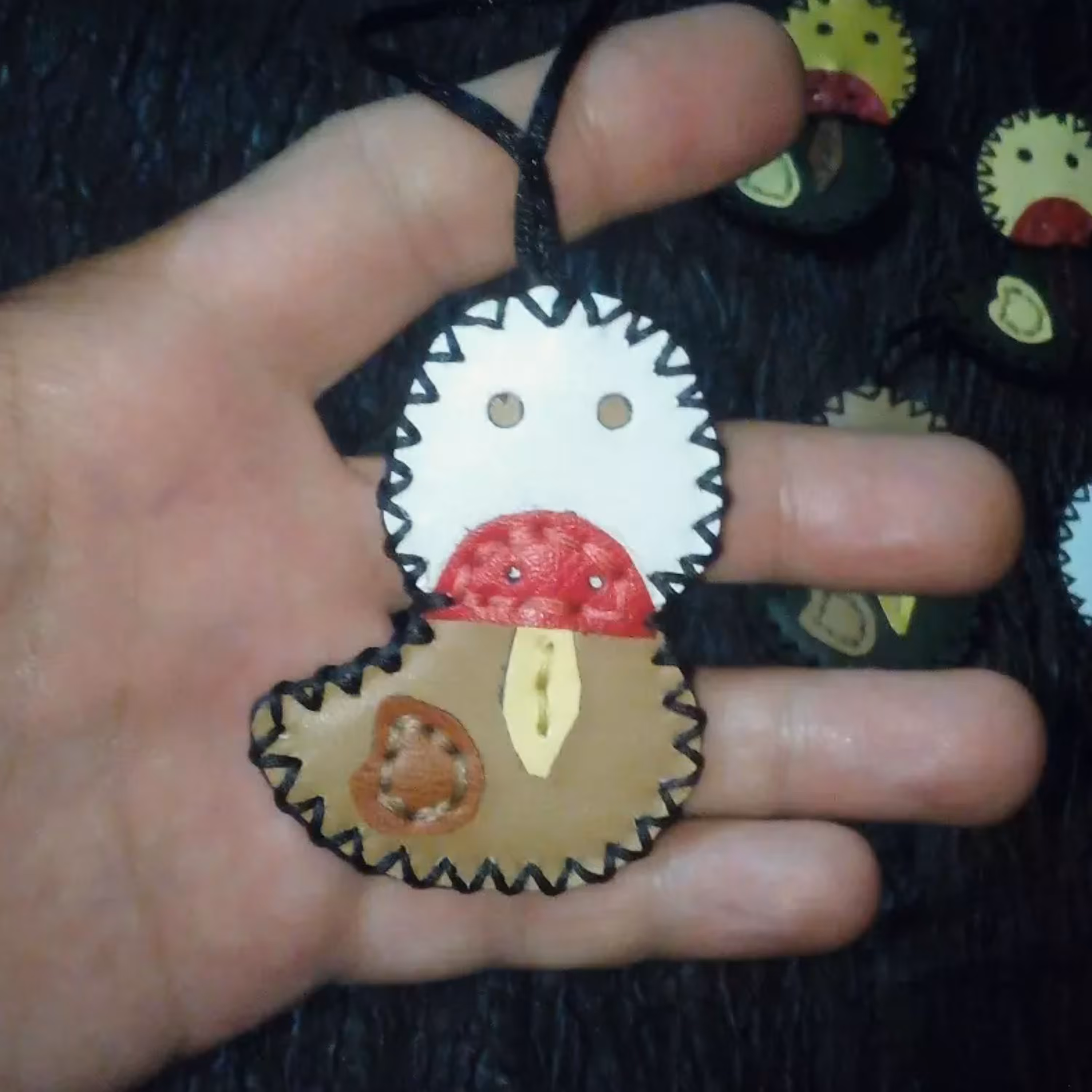 جاکلیدی چرم کاملا دستدوز کد  22 20سه