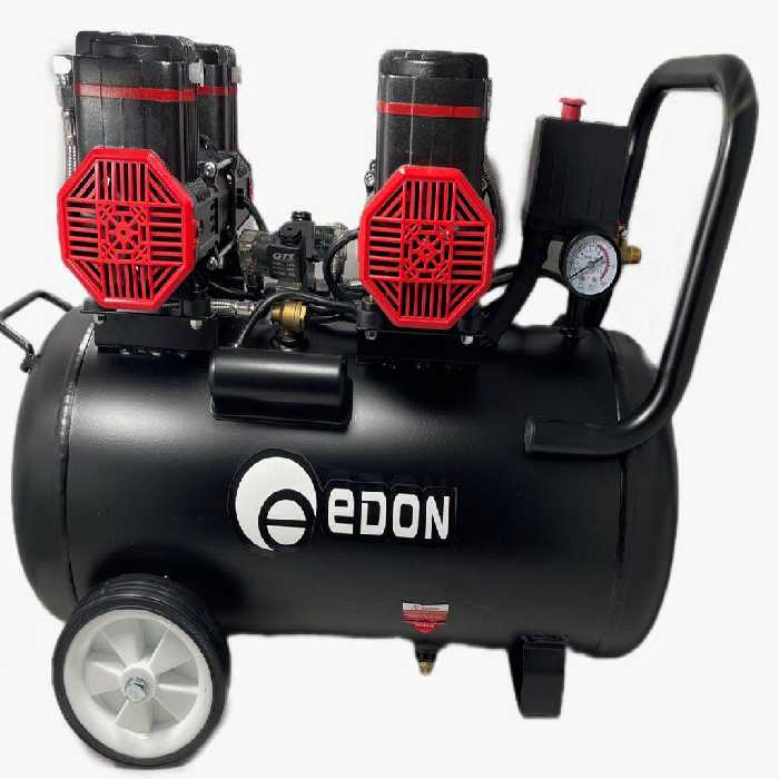 کمپرسور سایلنت 50 لیتری دو موتور ادون مدل ED-2-1100*2-F50 مشکی