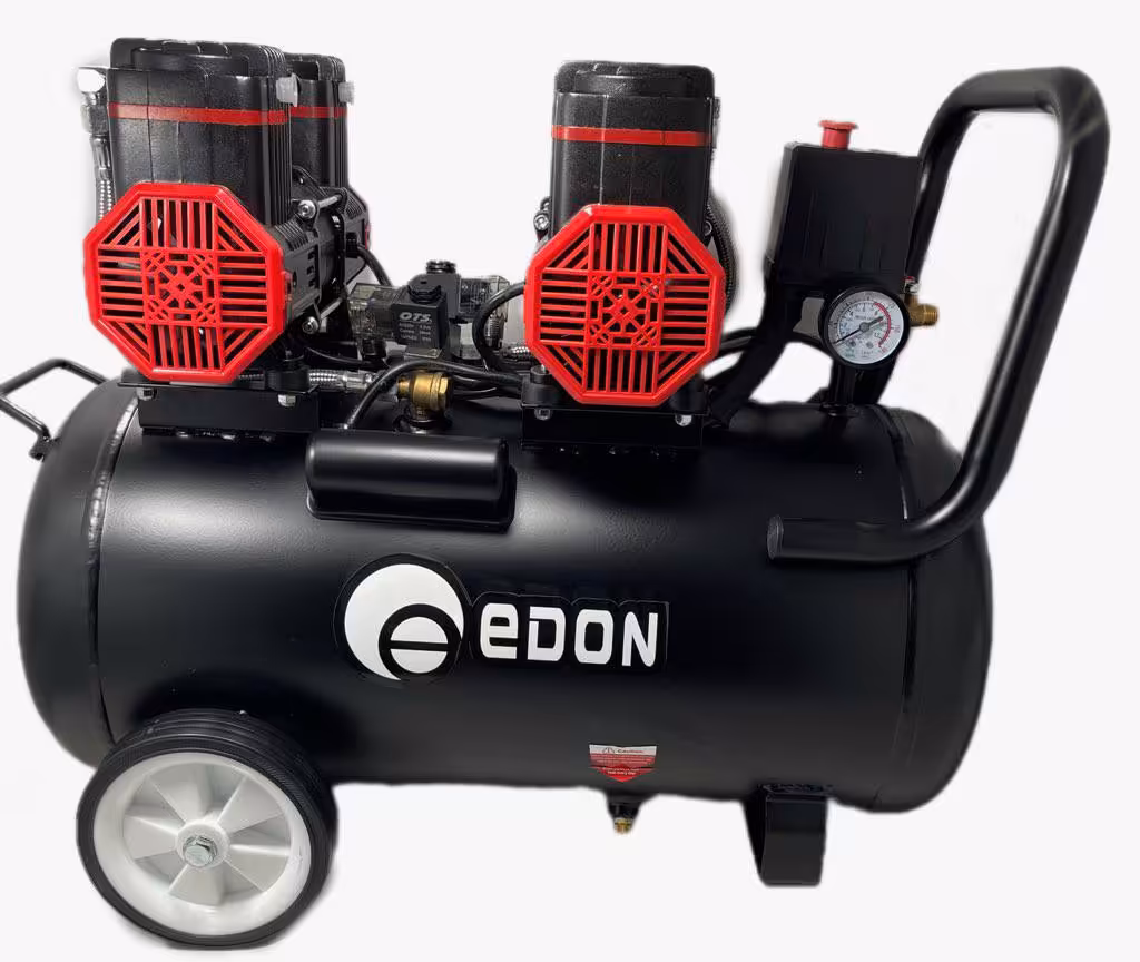 کمپرسور سایلنت 50 لیتری دو موتور ادون مدل ED-2-1100*2-F50 مشکی