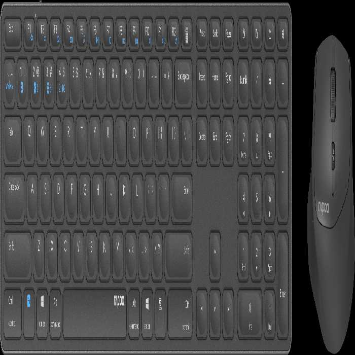 کیبورد و ماوس بی سیم رپو مدل 9800M