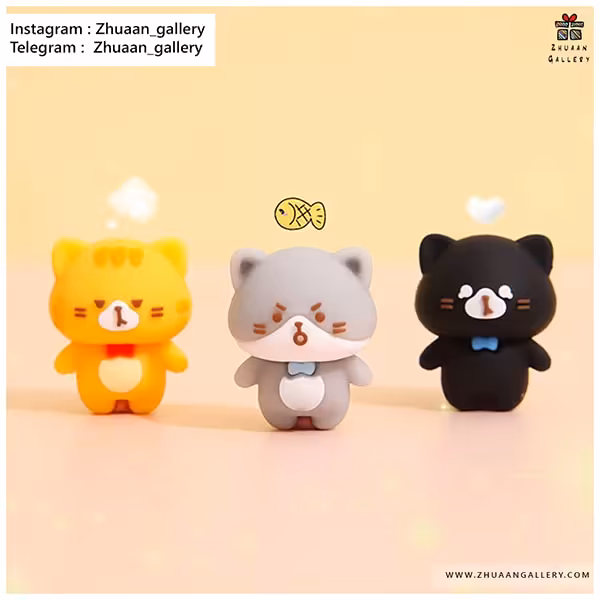 پاک کن سه بعدی Cats Diary طرح گربه