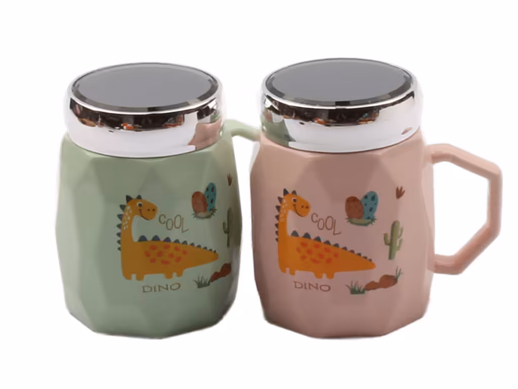 ماگ سرامیکی درب آینه ای بچگانه دایناسور