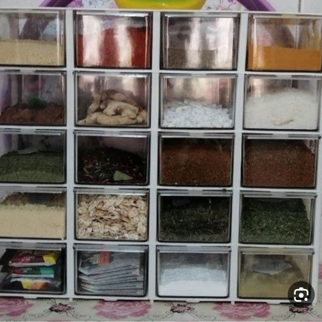 جاادویه ای کشویی 20خانه ارسال رایگان