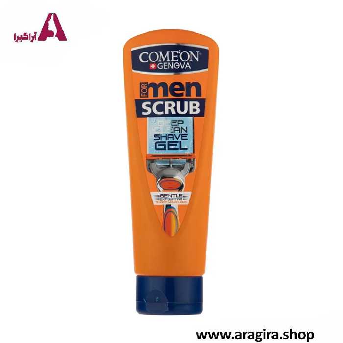 ژل اصلاح ریش مردانه کامان مدل اسکراب 200ml