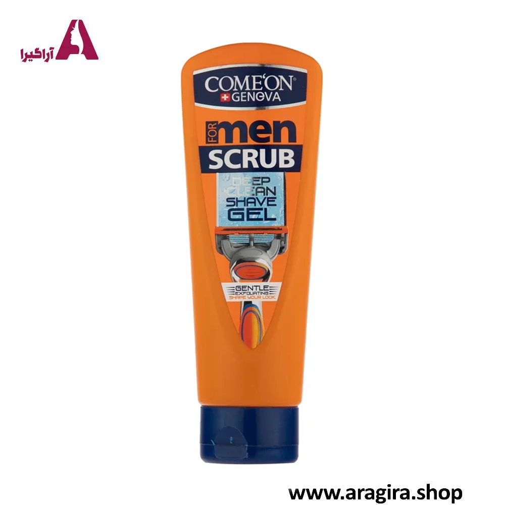 ژل اصلاح ریش مردانه کامان مدل اسکراب 200ml