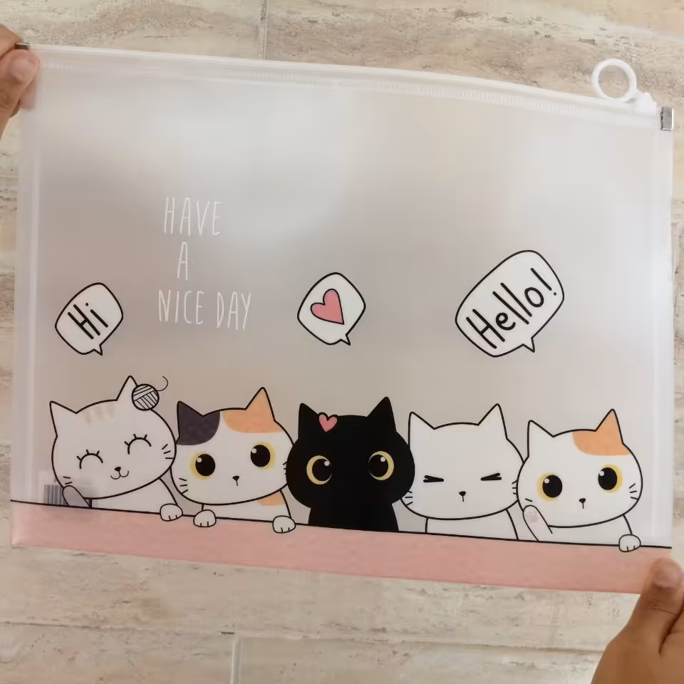 پوشه کاور A4 فانتزی  گربه پیشی پنجه 