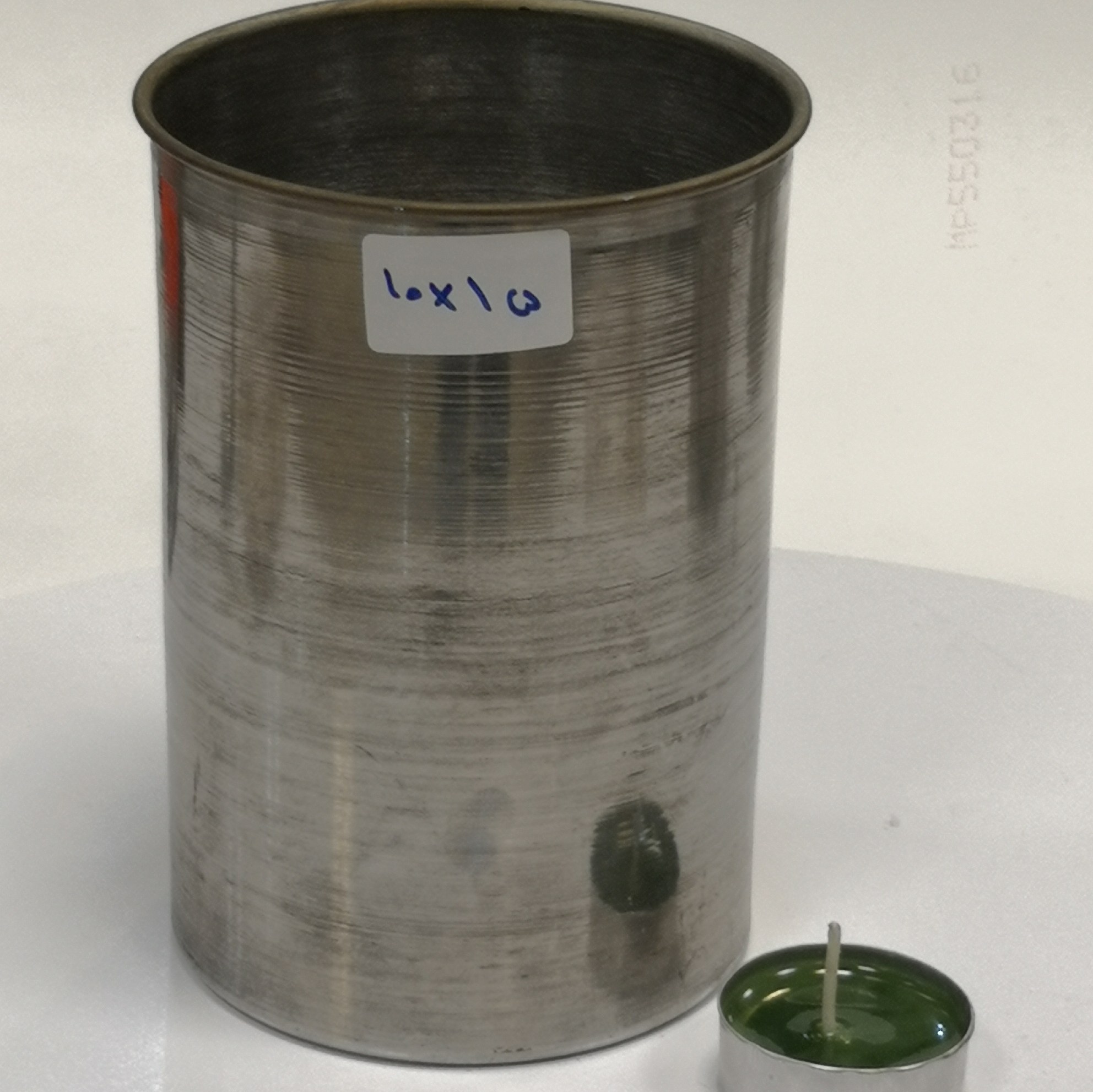 قالب شمع سازی فلزی استوانه قطر 10 ارتفاع 15 کد 10153