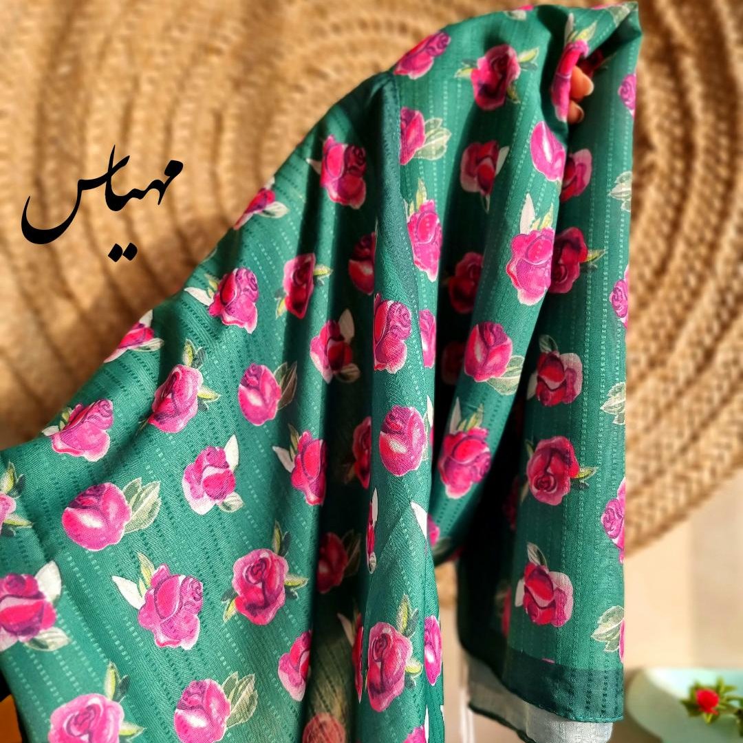 شال نخی منگوله دار صابونی درجه 1 با ابعاد 2متر در 80 سانت