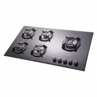 اجاق گاز صفحه ای بیمکث 5 شعله مدل MG 0016 مشکی