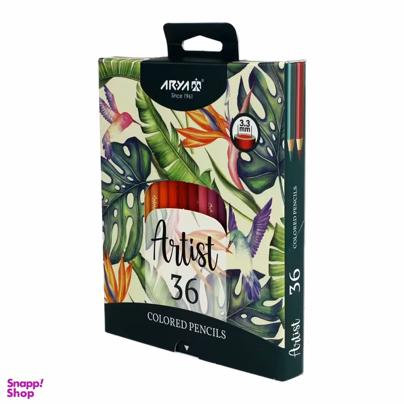 مداد رنگی 36 رنگ آریا مدل آرتیست
