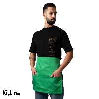 نیم پیشبند ترگال کجراه سه جیب سبز سارا فرم