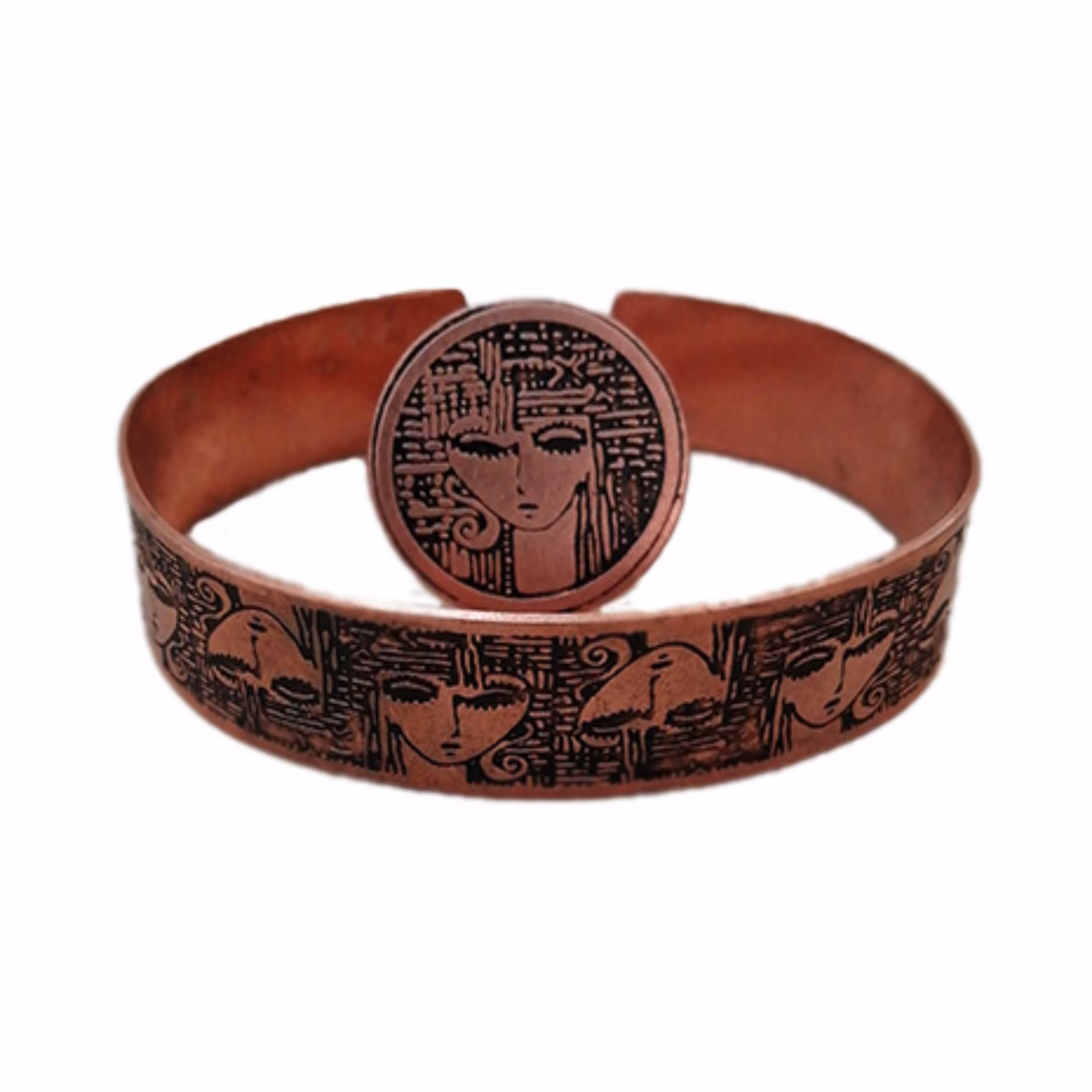 نیم ست دستبند و انگشتر  رخ (آدمک) کد JW119-2