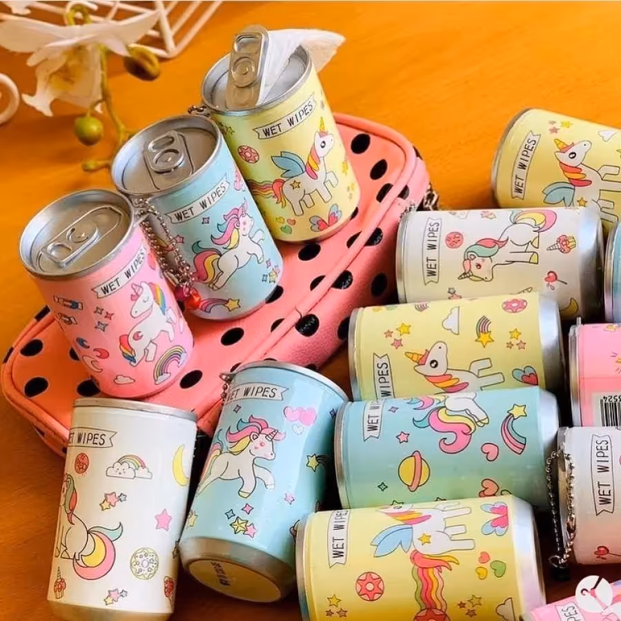 دستمال مرطوب طرح قوطی نوشابه 