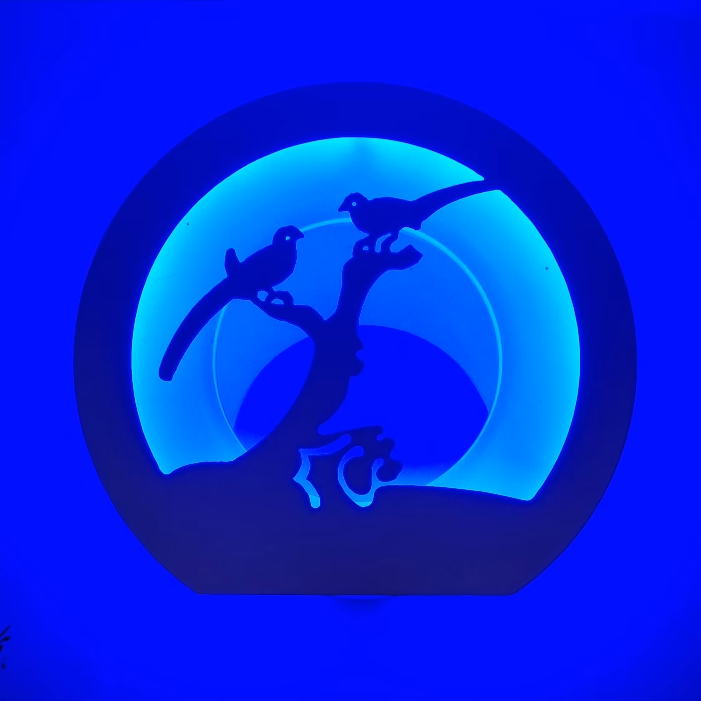 چراغ شب خواب دیواری طرح پرنده