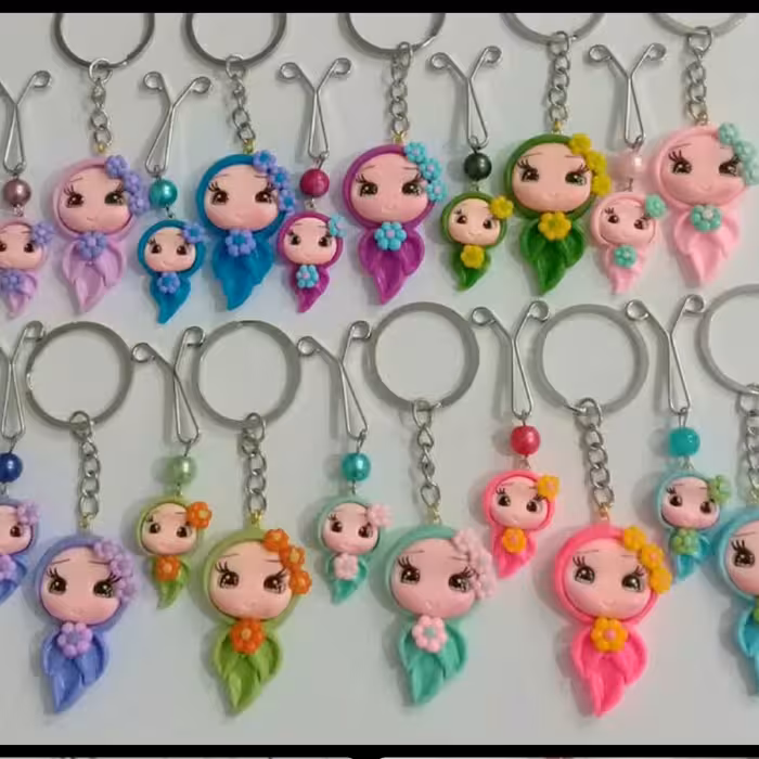 پک 100 تایی جاکلیدی و گیره ست