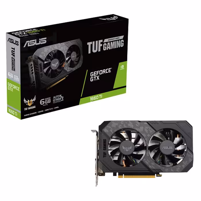 کارت گرافیک ایسوس مدل TUF GTX1660TI EVO GDDR6 حافظه 6GB