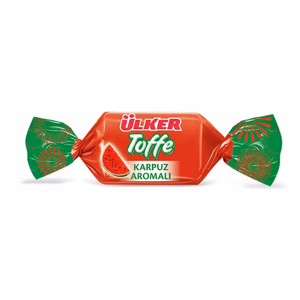 تافی هندوانه  اولکر خارجی 500 گرمی نرم وتازه از خشکبار وزرا