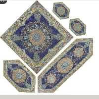 سرویس 5 تیکه افشار سورمه ای