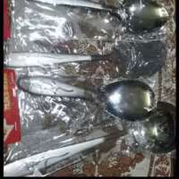 کفگیروملاغه وقاشق آجیل وقاشق روغن میخک (4 عدد)