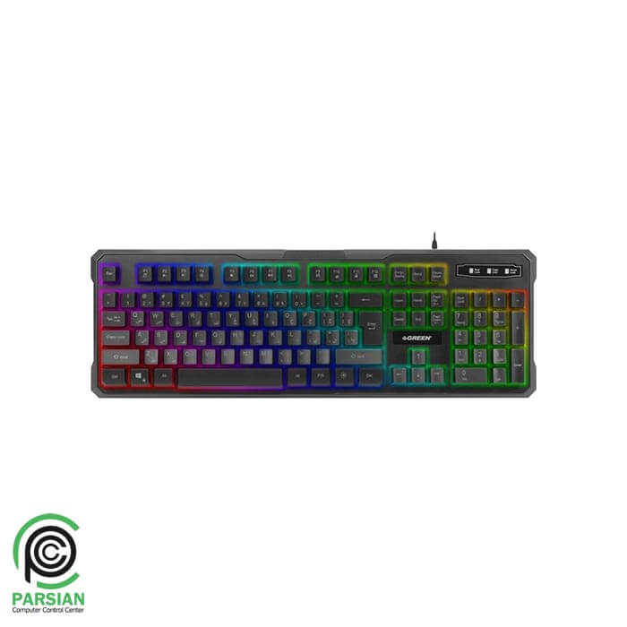 کیبورد مخصوص بازی گرین مدل GK601-RGB