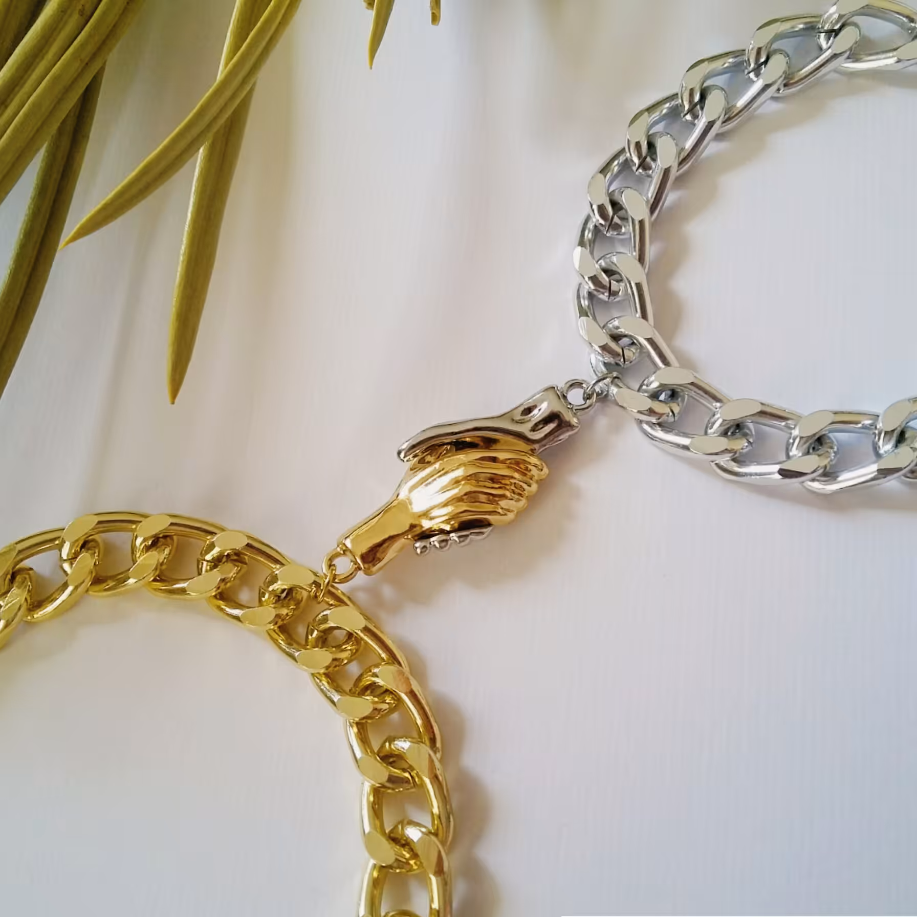 دستبند دوستی مگنتی با مگنت دست یا دستبند عاشقانه آهنربایی کارتیر آلومینیوم رنگ ثابت