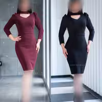 لباس مجلسی کوتاه پیراهن لمه رنگی لارا
