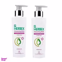 پاک کننده آرایش صورت هربکس (Herbex) مدل 02 حجم 200 میلی لیتر مجموعه 2 عددی