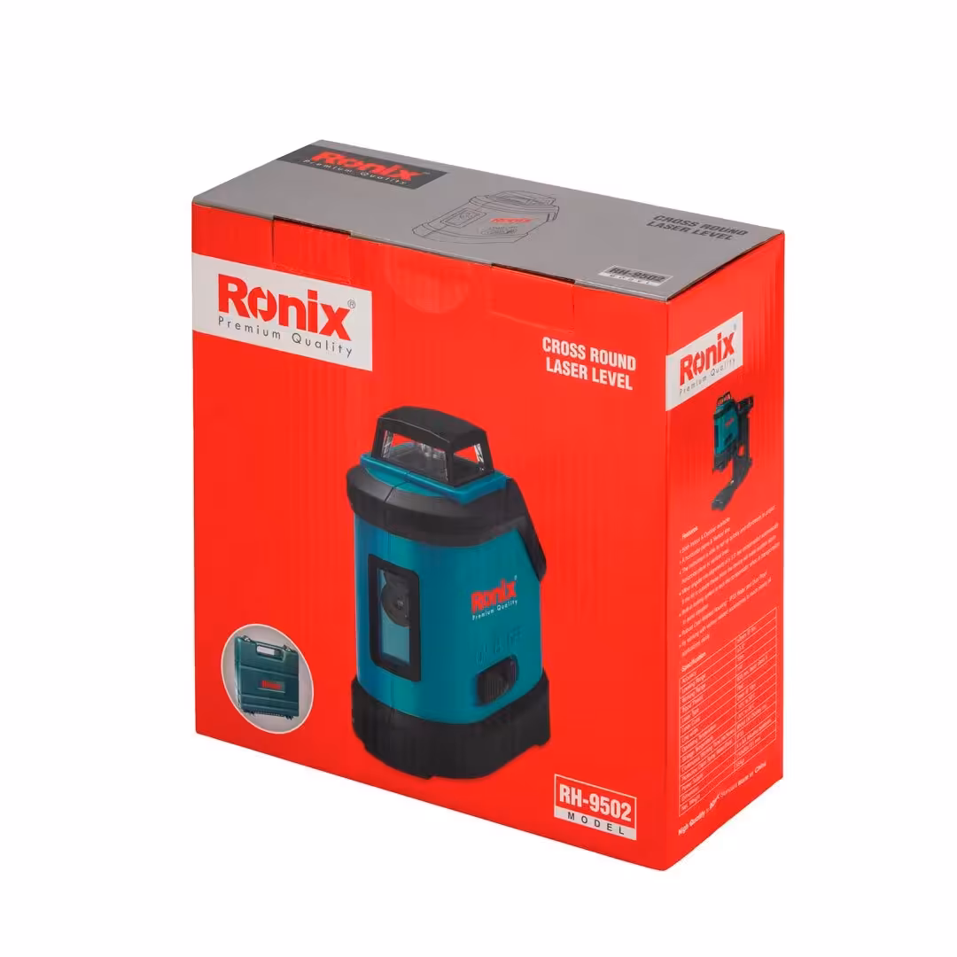 تراز لیزری RH-9502 رونیکس شرکتی دو خط360 درجه یک خط 120 درجه نور قرمز  